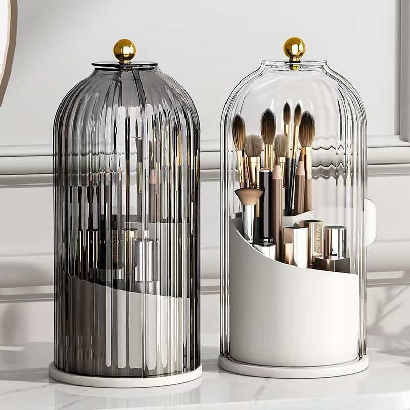 Luxury Skincare And Makeup Brands - 360 ° 뚜껑이있는 회전 메이크업 브러쉬