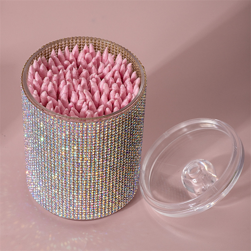 럭셔리 다이아몬드 면봉 보관 케이스 휴대용 메이크업 화 - Luxury Skincare And Makeup Brands 리뷰 및 가격